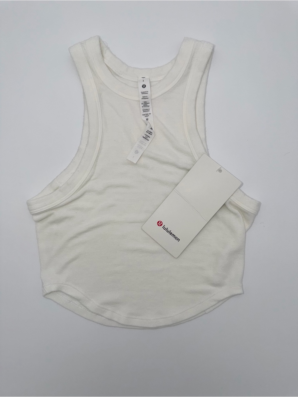 NWT | Lululemon Women's White Racerback Tank Top
